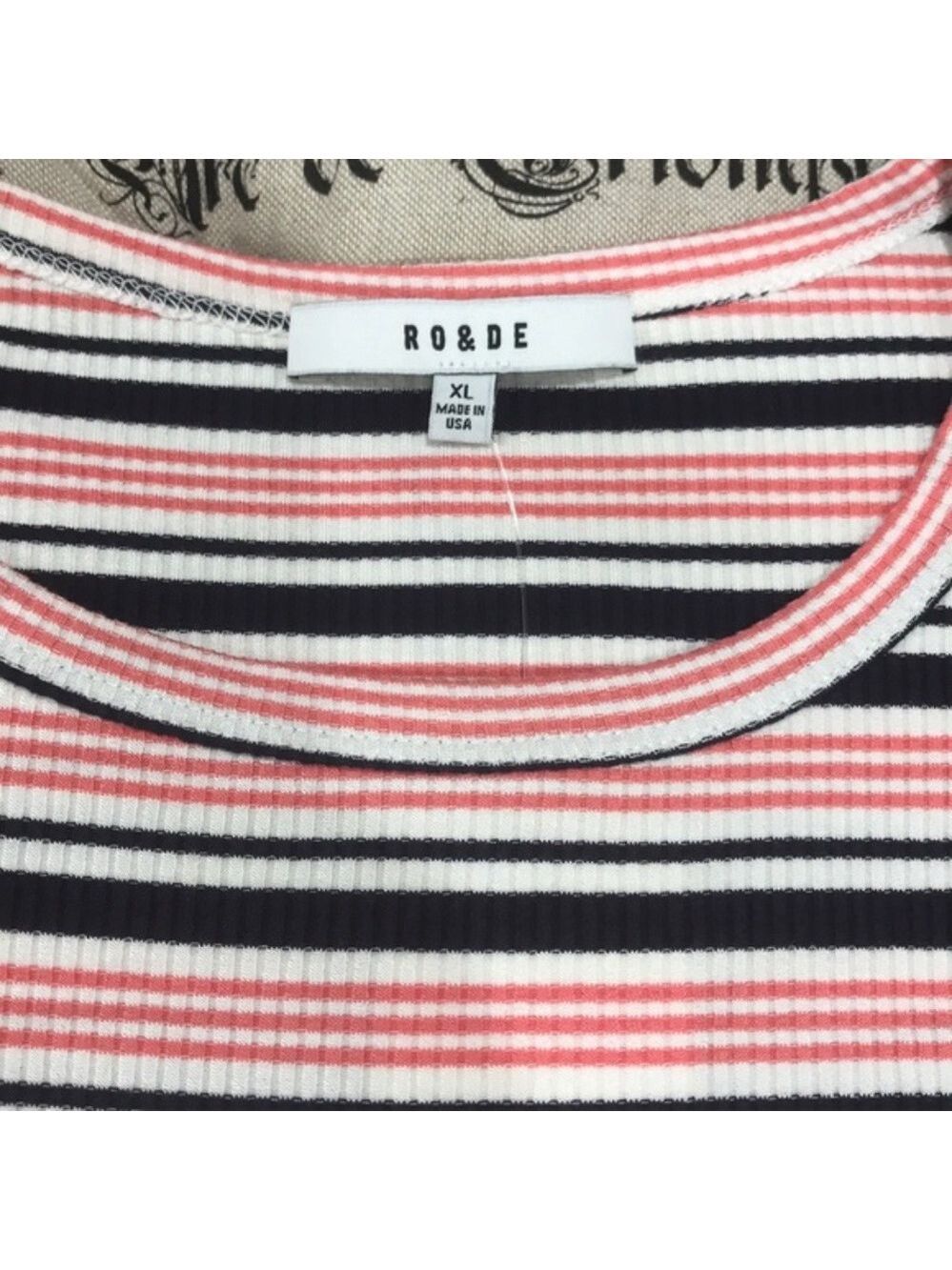 Ro & De Ribbed Mini Ruffle Tee - Picture 5 of 5
